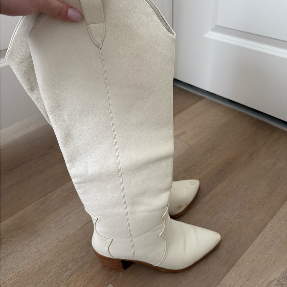 Billini Cream Heeled Boots
